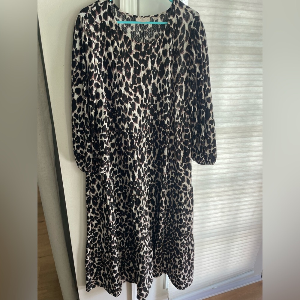 ASOS Curve Leopard Print Midi Dress 20